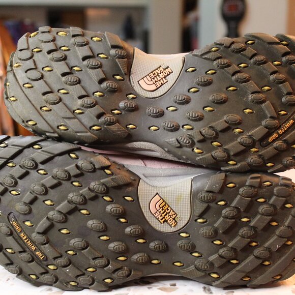 The North Face Women's Pink Leather/Suede Winter Snow Boots 8 M Faux Fur Zip - Picture 11 of 14